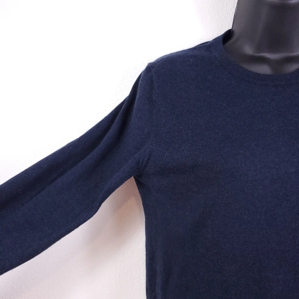 Samsoe Samsoe Total Eclipse Melange Navy Wool Sweater - Picture 2 of 7